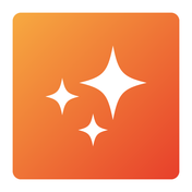 Logo: drei weiße Sterne auf orangefarbenem Hintergrund