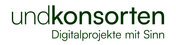 Logo: undkonsorten - Digitalprojekte mit Sinn in dunkelgrün